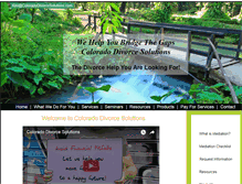Tablet Screenshot of coloradodivorcesolutions.com